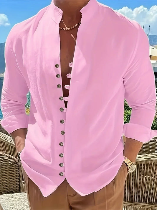 Maison Lalla | Camisa Mao Manga Larga