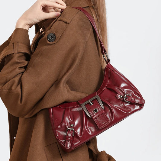 Maison Lalla | Bolso hobo plisado estilo Y2K