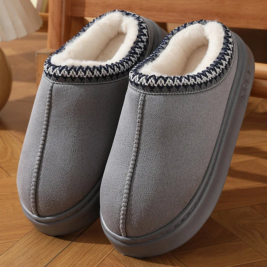 Maison Lalla | Zapatillas de Forradas en Gris
