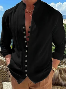 Maison Lalla | Camisa Mao Manga Larga