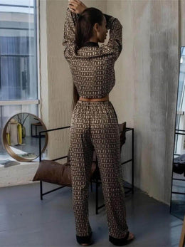 Maison Lalla | Pijama de 2 Piezas con Estampado de Cuadros Patchwork