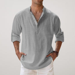 Maison Lalla | Camisa Henley en Algodón
