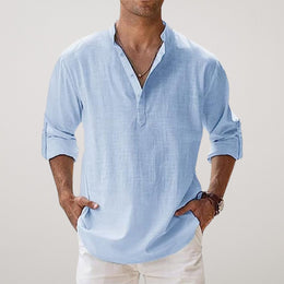 Maison Lalla | Camisa Henley en Algodón