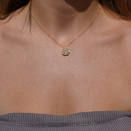 Rosa eterna e collana "A Mia Figlia"
