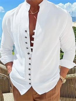 Maison Lalla | Camisa Mao Manga Larga