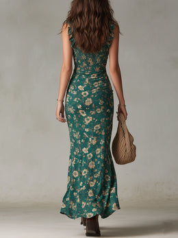 Maison Lalla | Vestido Maxi Boho Volantes