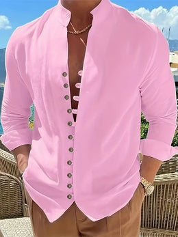 Maison Lalla | Camisa Mao Manga Larga
