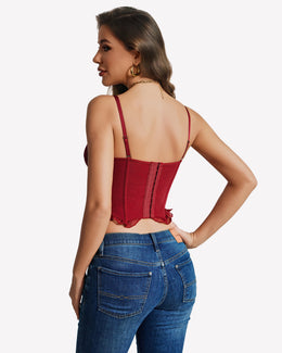 Maison Lalla | Bralette Corsé Bustier de Encaje con Aro