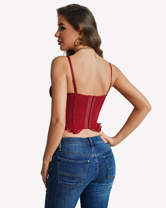 Maison Lalla | Bralette Corsé Bustier de Encaje con Aro