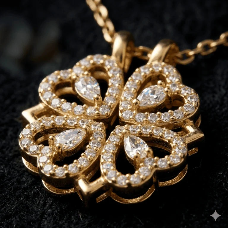 Rosa eterna e collana "A Mia Figlia"