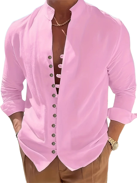Maison Lalla | Camisa Mao Manga Larga