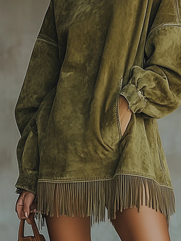 Vestido cuello alto ante detalle 2