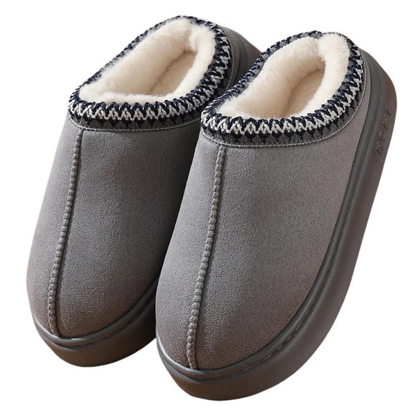 Maison Lalla | Zapatillas de Forradas en Gris