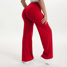 Maison Lalla | Pantalón Recto Deportivo de Cintura Media