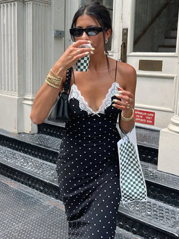 Maison Lalla | Vestido Maxi de Encaje Sin Espalda