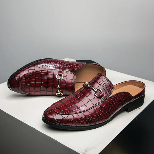 Maison Lalla | Mules Elbert Grabado Cocodrilo