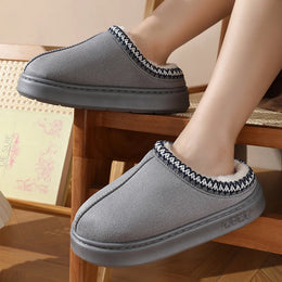 Maison Lalla | Zapatillas de Forradas en Gris