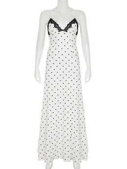 Maison Lalla | Vestido Maxi de Encaje Sin Espalda