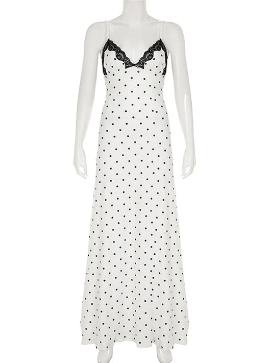 Maison Lalla | Vestido Maxi de Encaje Sin Espalda