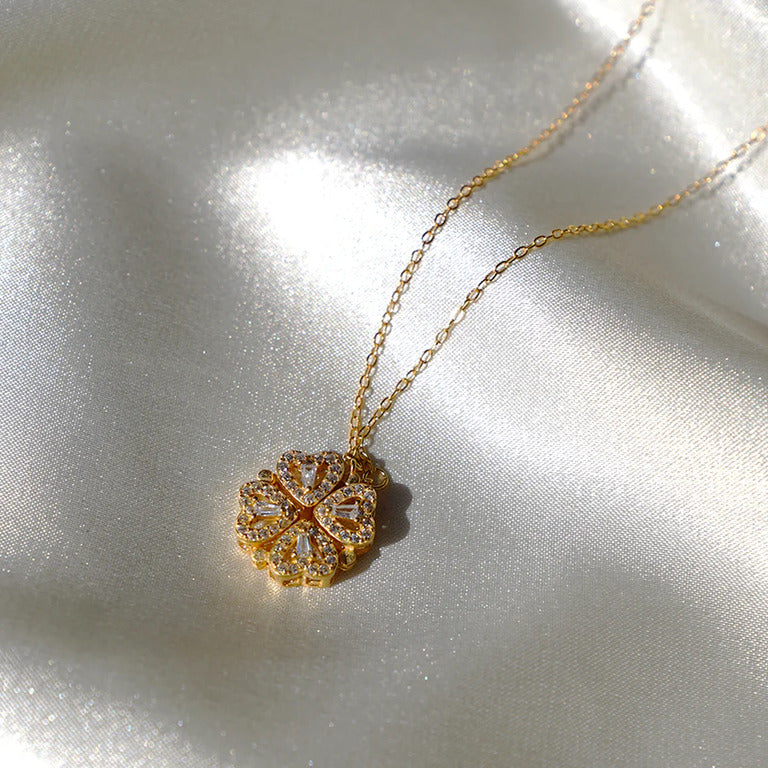 Rosa eterna e collana "A Mia Figlia"