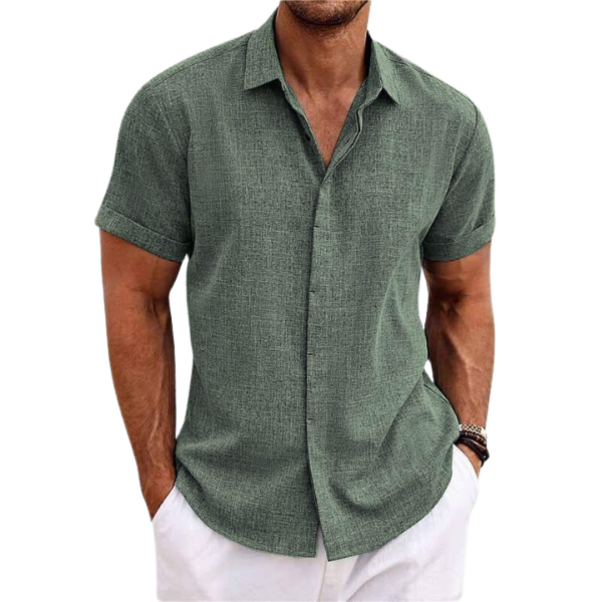 Maison Lalla | Camisa de Lino Clásica