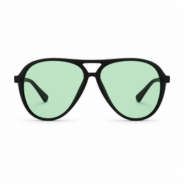 Occhiali Lunimarina Nero / Verde — Maison Lalla