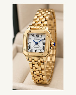 Orologio rettangolare Oro Maison Lalla