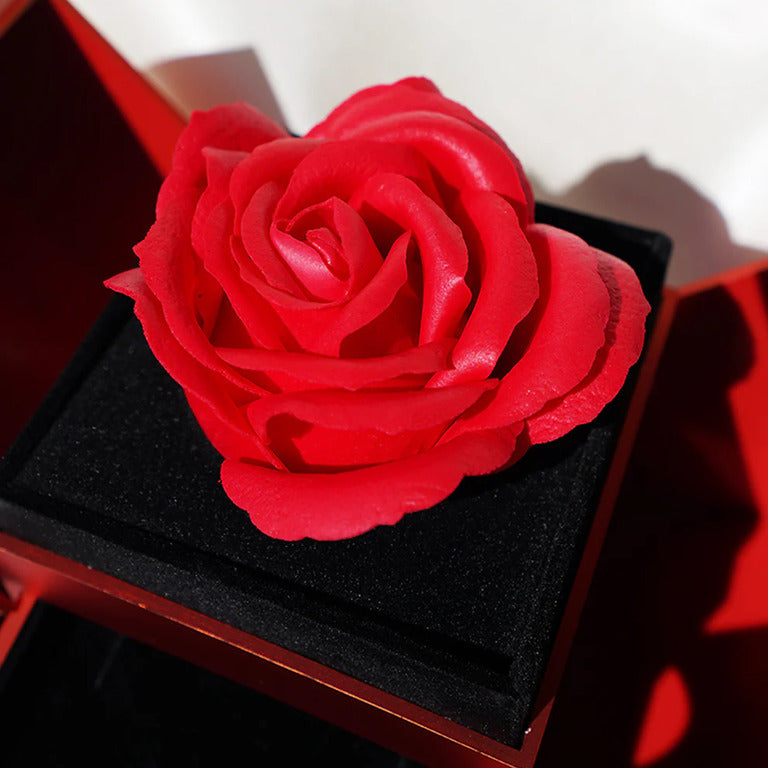 Rosa eterna e collana "A Mia Figlia"