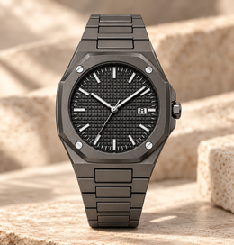 Orologio da uomo Maison Lalla grigio e argento