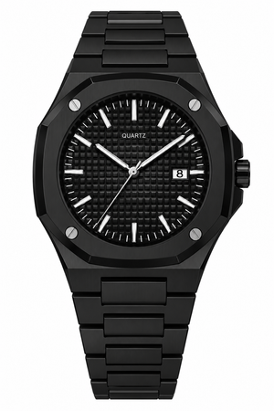 Orologio da uomo nero dal design sportivo
